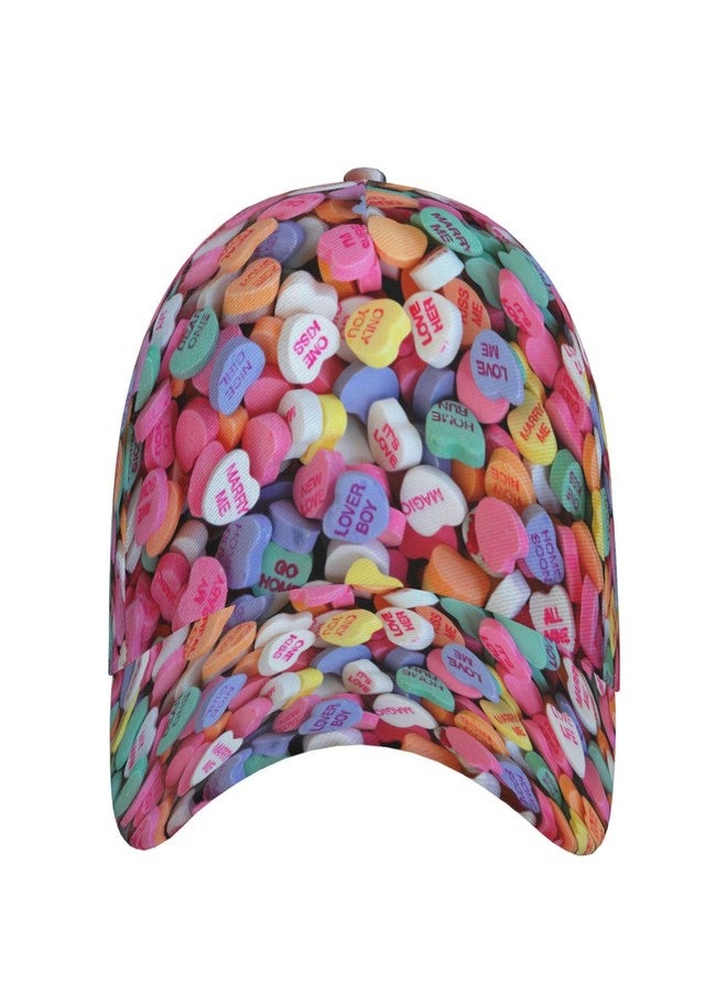 PRTYABS Cute Hearts Trucker Hat for Men Women Baseball Cap Hat Adjustable Red Hearts Cap - Image 2